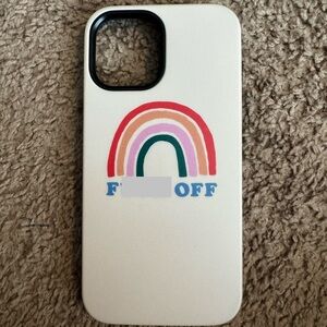 Casely iPhone 15 Pro Max Case – Rainbow “F Off” Design – Like New